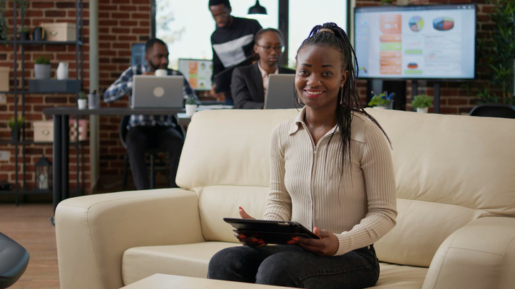 A UKETA learner reviewing course material